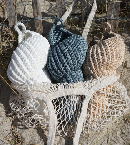 Coquillage licorne en crochet